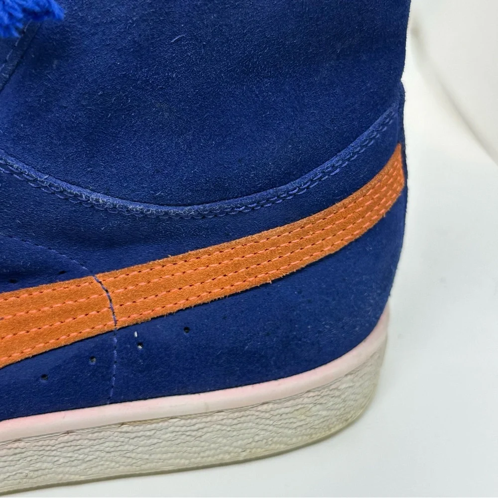Puma Suede Mid Blue Orange High Top Sneakers Men’s 7